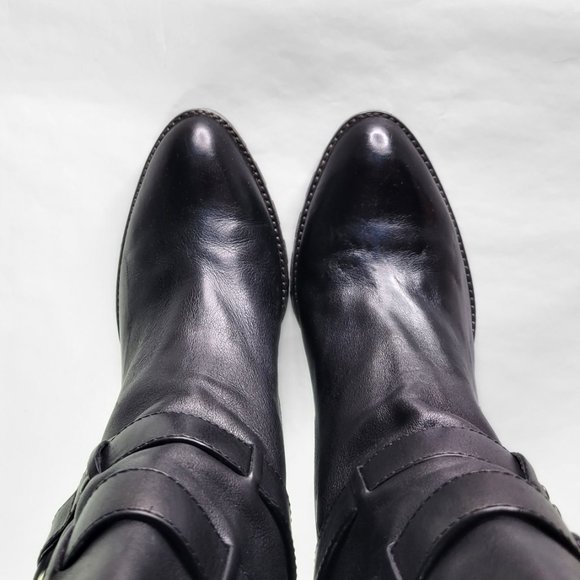 Coach Thelma Stiletto Black Mid-Calf Leather Boot Sz 10 - Picture 7 of 14